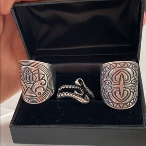 3 Handmade Rings size Aprox 6 1/2- 7